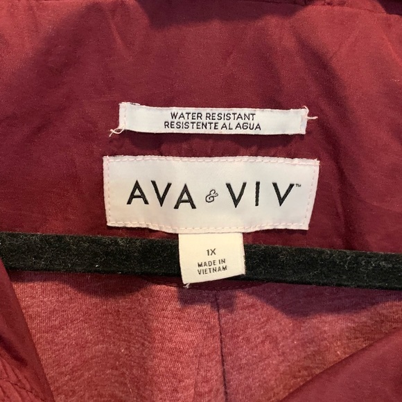 AVA & VIV Plus Size Rain Jacket - Picture 2 of 2